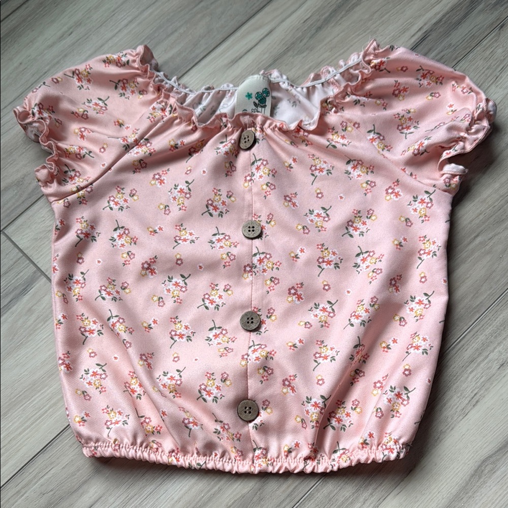 Pink floral Blouse